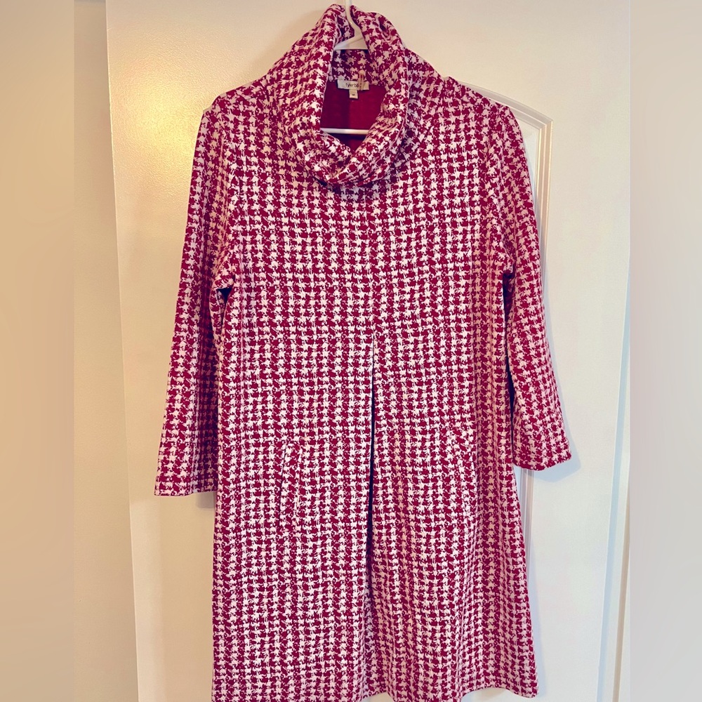 Tyler Boe Kim Cowlneck Jacquard dress